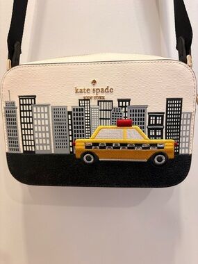 kate spade White Taxi Cityscape Crossbody